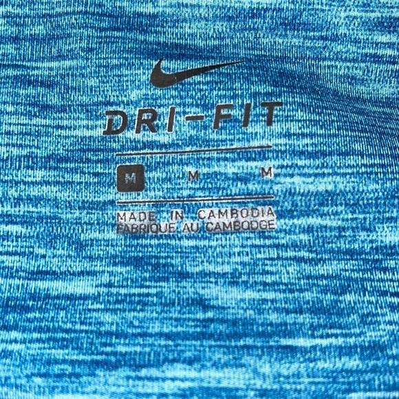 Nike One Luxe Spacedye/heathered teal Mid-Rise Training Leggings Teal/Clear Sz M - Picture 11 of 12